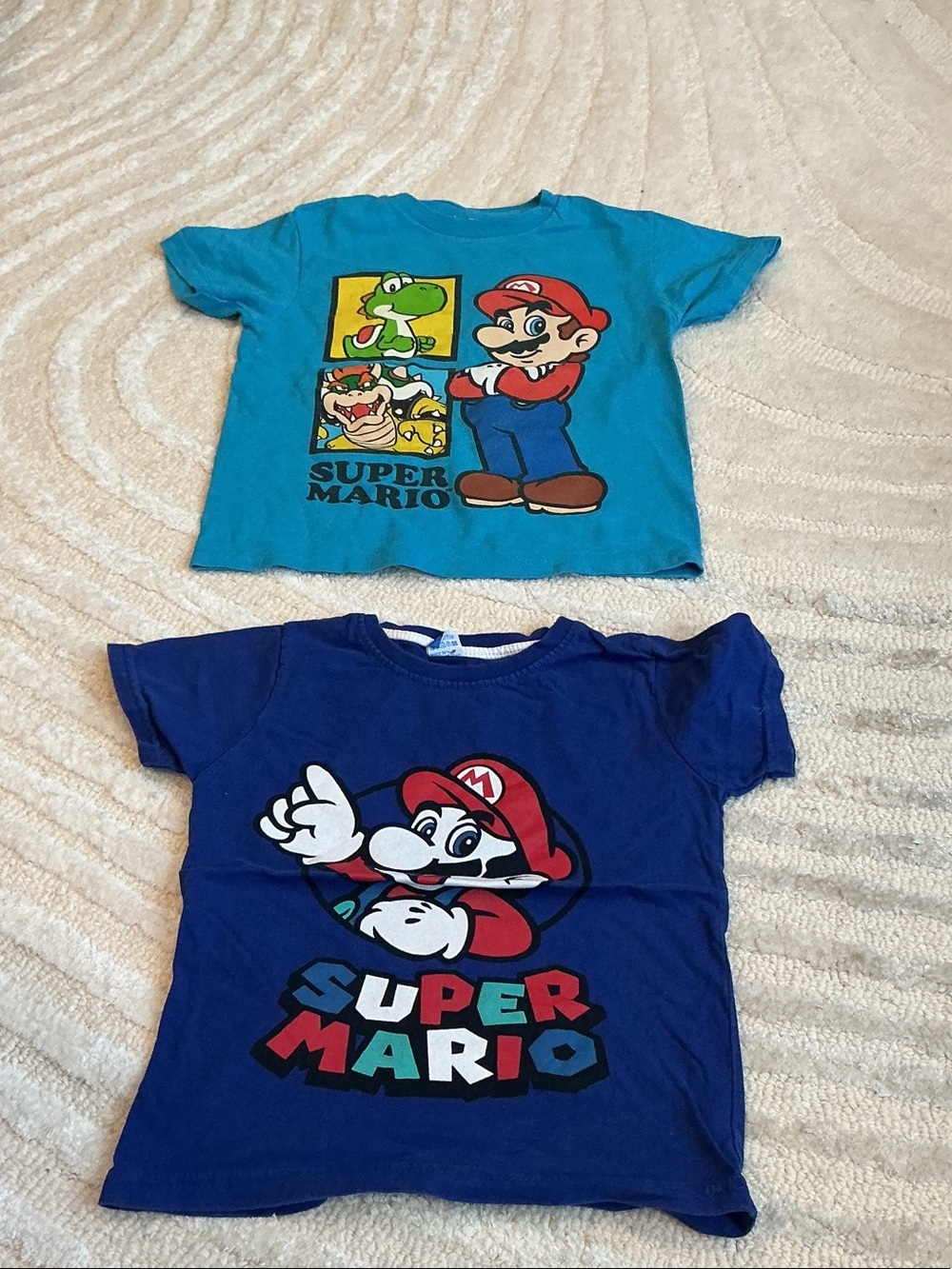 Nintendo Super Mario Kids' Graphic Tee - Teal & Blue